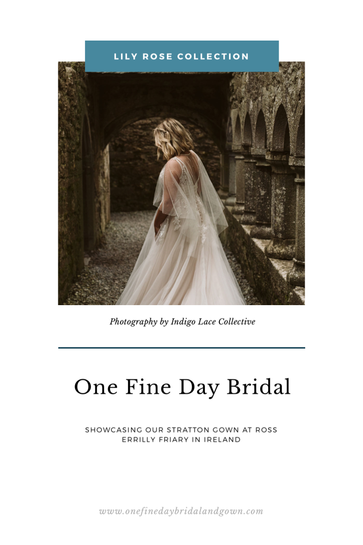 Blog cover post for Stratton gown at Ross Errilly Friary