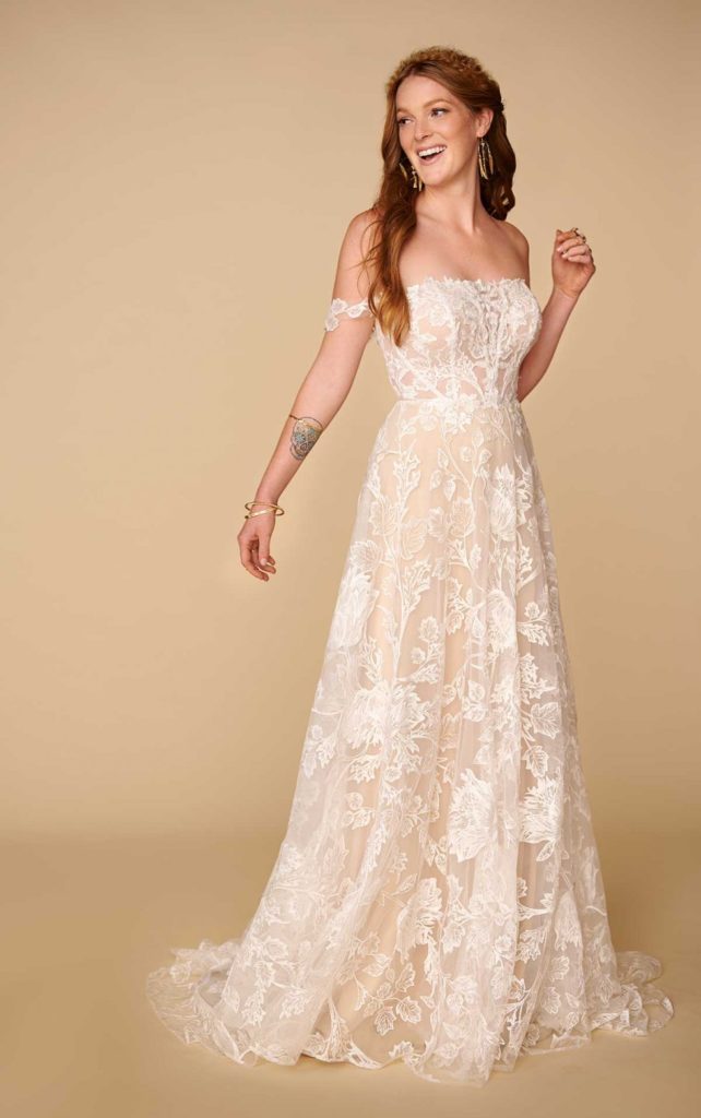 Raven gown from All Who Wander found at One Fine Day Bridal and Gown Boutique in Fort Wayne, Indiana